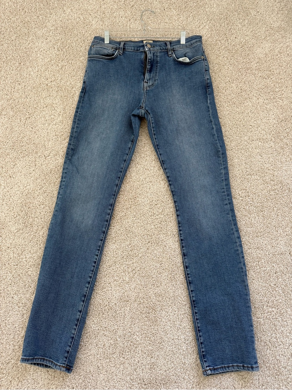 J Crew 770 Straight-Fit Stretch Jean in One-Year Wash 32/34